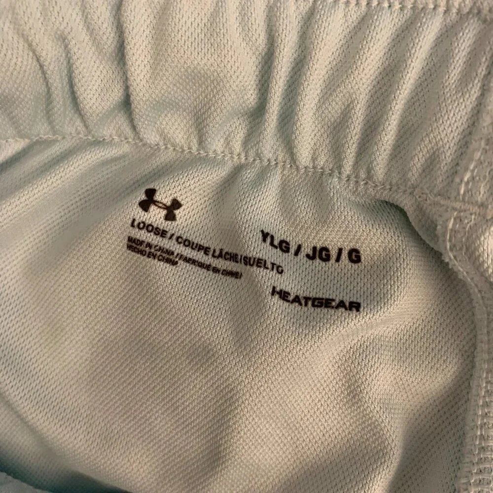 Under Armour heat gear loose teal/gray shorts